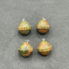 Natural Mother of pearl small beans for pendant design making round shape cutting colorful stone women necklace design making
