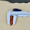 Natural Mother of pearl fish shape cutting women pendant design colorful stone bombe face cabochon small size agate DIY shape