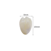 Natural Mother of pearl flower shape cutting white shell small beans bombe face cabochon for chain design making earrings 
