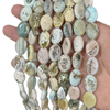Natural Mother of pearl oval shape cutting women jewelry design making colorful stone girls bracelet design small beans cabochon 