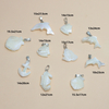 Natural Mother of pearl animal shape cutting for jewelry pendant making small fish design white color beads parts pretty things