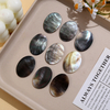 Natural Mother of pearl oval shape cutting big size for pendant jewelry making plain for DIY brown color bracelet design making 