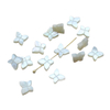 Natural Mother of pearl butterfly shape cutting for necklace design making small beans double face bracelet design small size