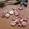 Natural Mother of pearl earrings design small flower cutting for women jewelry making beans by handmade chain parts rings 