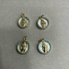 Natural Mother of pearl virgin image cutting jewelry pendant guadalupe design for necklace making small beads bracelet making