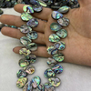 Natural Mother of pearl drop shape necklace abalone shell small beans women jewelry DIY chain plaint face drop cabochon 