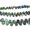 Natural Mother of pearl drop shape necklace abalone shell small beans women jewelry DIY chain plaint face drop cabochon 
