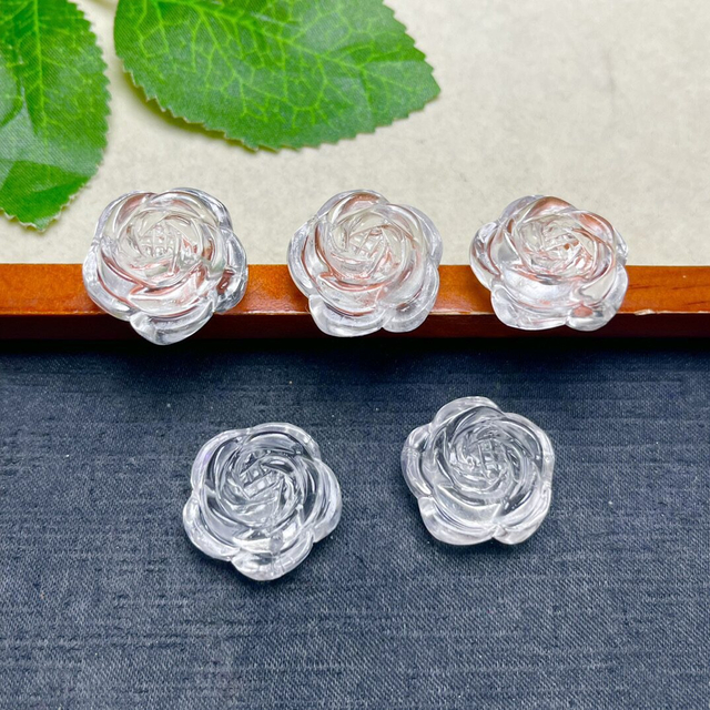 Natural Mother of pearl flower shape cutting for rings making white crystal rose small beans earrings design women jewelry making