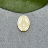 Natural Mother of pearl Virgin design for pendant religion style jesus maria design jewelry inlay making round design embossment