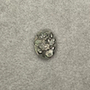 Natural Mother of pearl flower image cutting oval shape pendant embossment face for jewelry inlay making jesus design beads