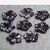 Natural Mother of pearl flower design cutting for earring yellow flower handmade pendant making small beads parts necklace 