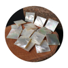 Natural Mother of pearl square shape carving disc design white shell thin thickness double flat face pendant using rectangle 
