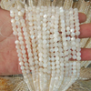 Natural Mother of pearl ball necklace for women chain design round shape yellow shell bracelet making DIY fashion design lady
