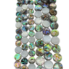 Natural Mother of pearl necklace abalone shell round shape chain for women design making beads parts DIY bracelet using 