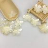 Natural Mother of pearl leaf design pendant white shell cutting for women earrings design big leaf rings jewelry maple leaf shape