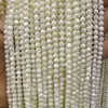 Natural Mother of pearl round ball necklace design white mop conch shell for women chain design making bracelet DIY beads 