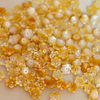 Natural Mother of pearl yellow flower design cutting for earrings making women jewelry small parts pretty things cabochon design necklace 