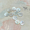 Natural Mother of pearl button shape cutting for clothing making small beans image design women jewelry using animal design 