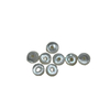 Natural Mother of pearl disco shape cutting round circle cabochon for jewelry pendant making chain design DIY parts fashion 
