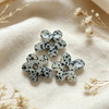 Natural Mother of pearl flower shape cutting by rose for bracelet design making small beans jewelry DIY tiger eyes clover shape 