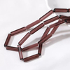 Natural Mother of pearl square shape cutting red agate for women necklace colorful stone long design for bracelet DIY turquoise stonee