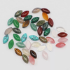 Natural Mother of pearl marquize shape cabochon for rings cutting colorful stone malachite women jewelry making design inlay 