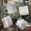 Natural Mother of pearl square shape cutting free design for pendant making DIY bigger size free radian black shell women jewelry