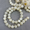 Natural Mother of pearl ball shape cutting bigger size for necklace women jewelry DIY using white shell bracelet beans parts 