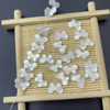 Natural Mother of pearl bow design cutting for bracelet making DIY women jewelry pretty bow shape earrings black color small beans 