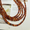 Natural Mother of pearl little beans for bracelet design pretty things red agate square shape women necklace DIY making 