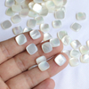 Natural Mother of pearl square shape for jewelry making inlay cabochon design small parts pretty things white shell women necklace 