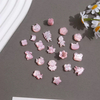 Natural Mother of pearl pink beans animal design cutting pretty things cat design for necklace making small parts girl gift jewelry