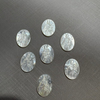 Natural Mother of pearl oval shape cutting women jewelry pendant making white shell inlay design small beans embossment