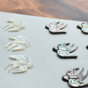 Natural Mother of pearl bird shape cutting for women pendant bigger parts jewelry design making cabochon icons image bracelet 
