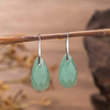 Natural Mother of pearl drop shape cutting crystal face cutting bombe shape bigger earring double face lapis stone pendant design 