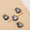 Natural Mother of pearl small beans shape cutting for necklace making bird cat shape star jewelry chain design little things fashion