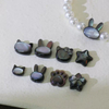 Natural Mother of pearl pretty things for bracelet making black shell star design small beans for necklace DIY disco shape jewelry