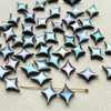 Natural Mother of pearl small cabochon for bracelet design diamond shape cutting bombe face girls jewelry making parts little star