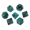 Natural Mother of pearl cubes shape cutting for malachite stone man play things lapis stone cutting dice design colorful stone 