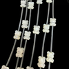 Natural Mother of pearl animal image cutting small beans for necklace using parts bear design pretty things for bracelet making 