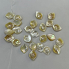 Natural Mother of pearl flower shape cutting for earrings making yellow beans bracelet design women jewelry making DIY inlay