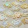 Natural Mother of pearl cabochon for watch design making flower shape small beans women jewelry inlay design rose design thin
