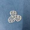 Natural Mother of pearl hollow shape heart shape for women jewelry making design small beans white shell earrings pendant making