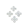 Natural Mother of pearl hollow design for bracelet making women jewelry double cutting necklace beans DIY square shape 