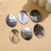 Natural Mother of pearl oval shape cutting big size for pendant jewelry making plain for DIY brown color bracelet design making 