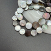 Natural Mother of pearl small beans black color fashion bracelet design for women jewelry making pretty necklace flat face design