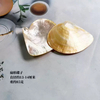 Natural Mother of pearl yellow shell plate original shell for lady fruits using beauty soap dish conch material handmade DIY design