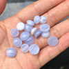 Natural Mother of pearl round cabochon for rings making design blue stone jewelry necklace design inlay small beans crystal