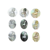 Natural Mother of pearl animal shape cutting cabochon pendant design jewelry inlay making embossment design women earrings 