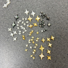 Natural Mother of pearl small beans little star cabochon for earrings design clover cutting inlay bracelet lady jewelry yellow shell